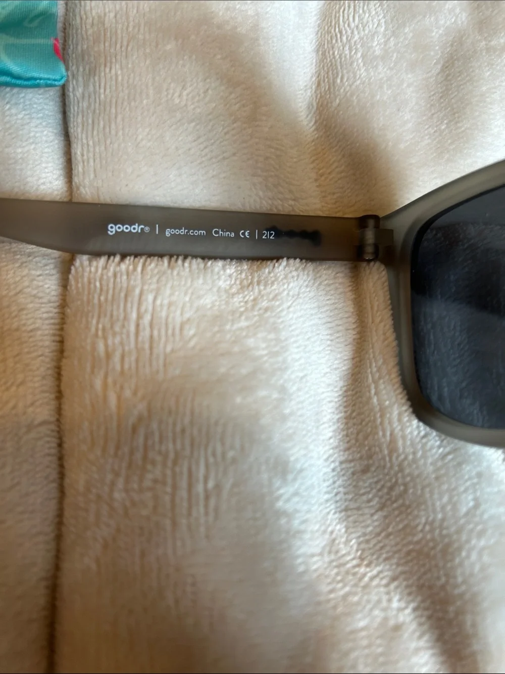 goodr Teal Flamingo Soft Pouch with Gray/Black Sunglasses (Includes Case)